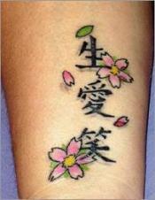 kanji tattoo dövme